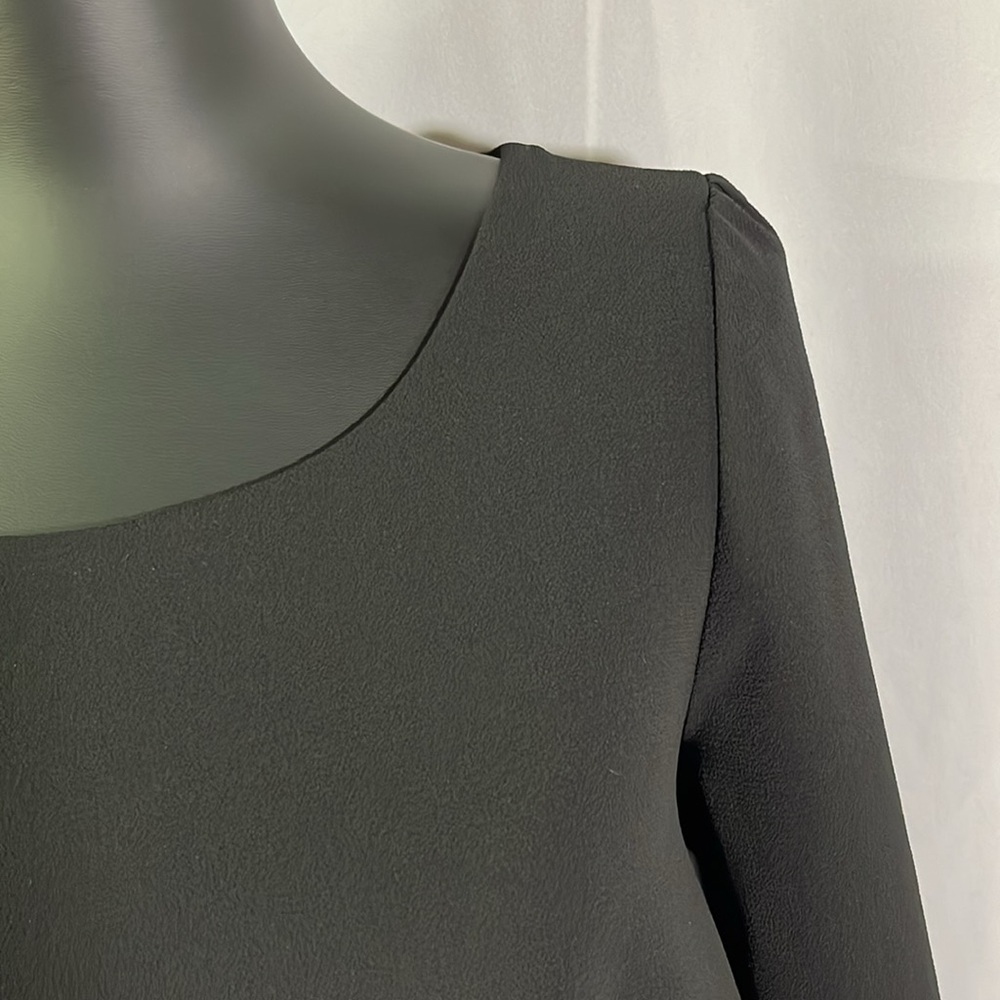 Papermoon Black Scalloped Open Back Blouse - Picture 6 of 16